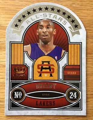 2009-10 KOBE BRYANT PANINI CROWN ROYALE ALL-STARS DIE-CARD CARD #1 - Image 1 of 2