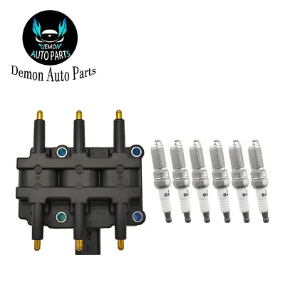 Bobina de encendido y bujía de 6 piezas para Dodge Caravan 2001-2007 3,3 L V6 Foto 1 de 4