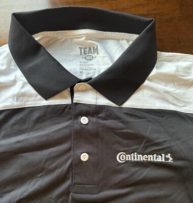 Polo Continental Blanco y Negro PEQUEÑO 91% Poliéster 9% Spandex Foto 1 de 2