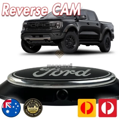 Blacked out  Reverse Camera Housing Bezel & Emblem For Ford Ranger PX 2012-2025 - Image 1 of 4