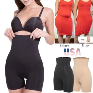 Women High Waist Tummy Shapewear Butt Lifter Body Shaper Panty Girdle Underwears - Picture 1 of 32