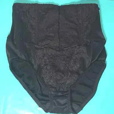 Vtg Warner's Corset Top Black Lace Panties Sz Med - Image 1 of 4
