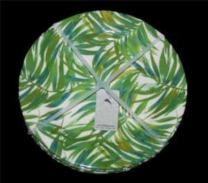 4 Tommy Bahama Green Palm Fronds Thick 9" Melamine Luncheon / Salad Plates NEW - Picture 1 of 1