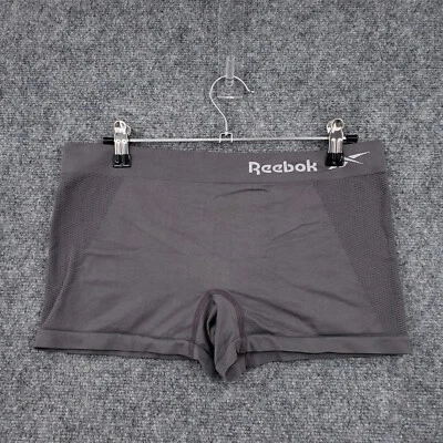 Reebok Boyshort Womens L Large Gray Performance Underwear Pull On Seamless - Image 1 of 4