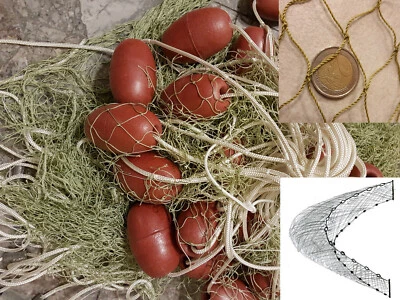 Zugnetz 4-50m mit/ohne Fangsack, #30mm Fischernetz Schleppnetz Sperrnetz NEU - Bild 1 von 4