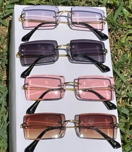Colored Framless Sunglasses For Men/women - Picture 1 of 7