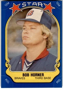 1981 Fleer Star Stickers #99 Bob Horner - Picture 1 of 2