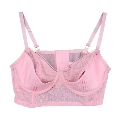 Бюстгальтер на косточках Torrid розовый кружевной с легкой подкладкой длинный плюс размер 0 - Изображение 1 из 4