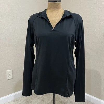 Camisa cooperativa REI para mujer talla grande negra manga larga ocio senderismo aire libre Foto 1 de 4