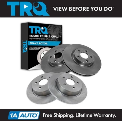 Juego de rotores de freno delanteros y traseros TRQ para Ford C-Max 2013-2016 Escape 2013-2016 Foto 1 de 4