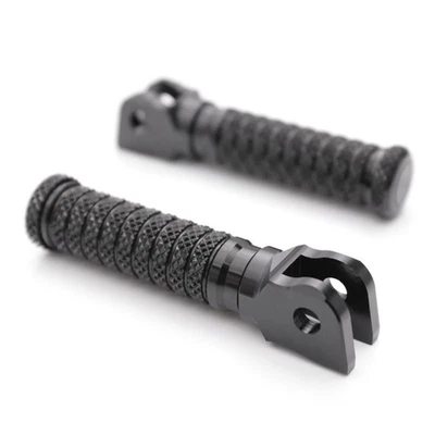 Black CNC Front Foot Pegs POLE For ZZR 600 00 01 02 03 04 05 06 07 08 - Image 1 of 4
