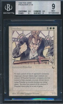 The Dark Preacher BGS 9 Graded Magic MTG (8493) -magicgraders- - Image 1 of 3