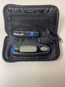 ONE TOUCH Ultra Mini Blood Glucose Meter Monitor Glucometer Blue & Case - Zdjęcie 1 z 5