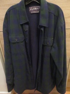Eddie Bauer Herren Flanell Hemd Jacke Gr. XL TALL kuschelig Fleece gefüttert Taschen kariert - Bild 1 von 18