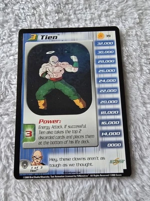 DBZ Dragon Ball Z Tien 39 CCG Unlimited Frieza Saga MP Score  - Image 1 of 4