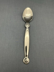 CUCHARA SOPERA BODA NOVA Acero Inoxidable BIRKA 8 1/8" Remolino Círculos en Mango - Imagen 1 de 6
