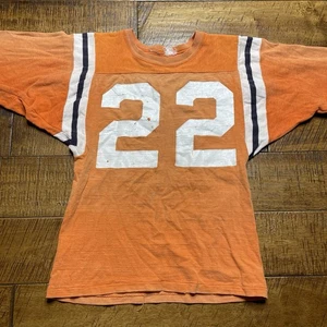 Vintage 60er/70er Jahre Kindergröße Fußball Trikot orange Tennessee Vols College - Bild 1 von 7