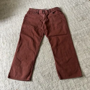Carhartt Jeans Mens 32x25 (Tag 34x28) RUST Rugged Flex Relaxed Straight Leg READ - Picture 1 of 14