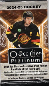 2024-25 O-Pee-Chee Platinum Hockey Blaster Pack (4 Cards) - Picture 1 of 5