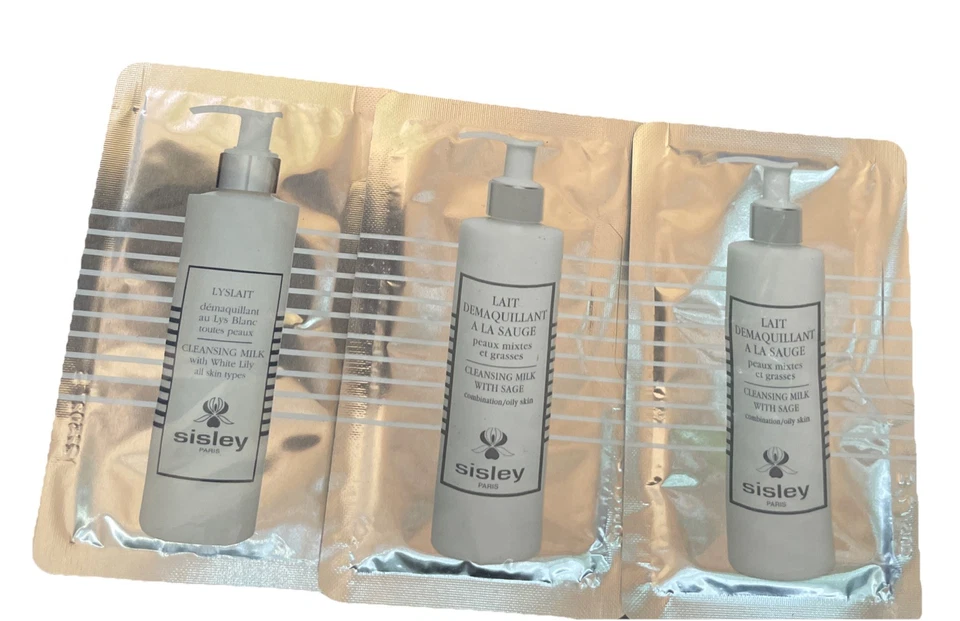 Lote de 3 SISLEY Lyslait Leche Limpiadora con Lirio Blanco 0.17 oz/5 ml Muestra Viaje Foto 1 de 4