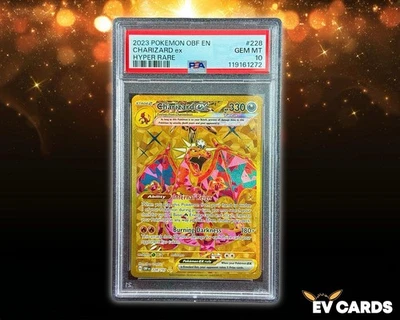 Pokémon TCG - Charizard EX Obsidian Flames Holo Hyper Rare Card 228/197 | PSA 10 - Image 1 of 3