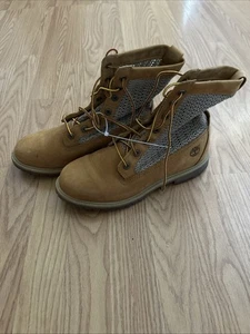 Timberland Größe 9 Open Weave Wheat Combat Boots Damen A13GC Mesh Leder braun - Bild 1 von 12
