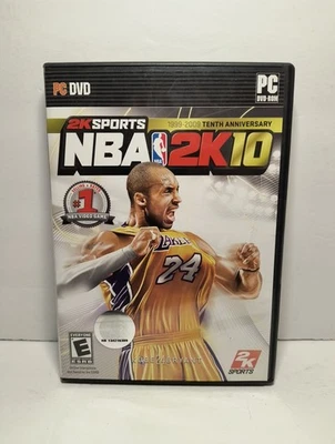 NBA 2K10 Kobe Bryant 10th Anniversary Cover PC Game 2009 With Manual - Image 1 of 4