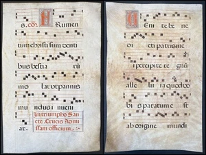 Antiphonar Antiphonary Pergament vellum Handschrift manuscript 17.Jh. Musik 027 - Imagen 1 de 1