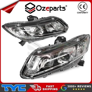 Set Pair LH+RH Head Light Lamp (Non Xenon) For Honda Civic Sedan FB 2012~2016 - Picture 1 of 5