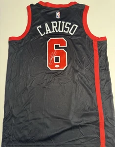 Alex Caruso Chicago Bulls Autographed Jersey OKC Star JSA COA - Picture 1 of 3