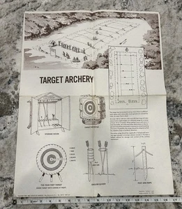 Póster gráfico reimpresión 3381 de colección de Boy Scouts of America BSA Target Archery 1965 - Imagen 1 de 2