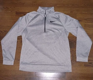 Nike Pullover Mens Medium Dri-Fit Gray 1/4 Zip Sweatshirt 836515-091 - Picture 1 of 11