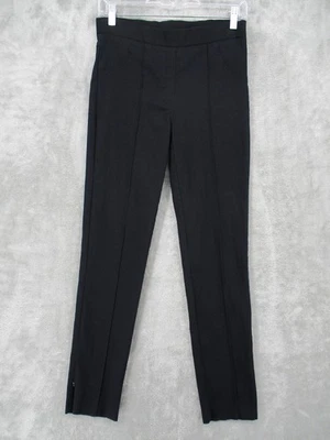 Joseph Ribkoff Pantalones 8 Tobillo Cremallera Leggings Pull On Elastizados Carrera Clásico Negro Foto 1 de 4