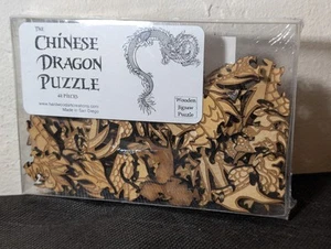 Chinese Dragon (61 Piece) Wooden Jigsaw Puzzle by Hardwood Art Creations - Picture 1 of 7