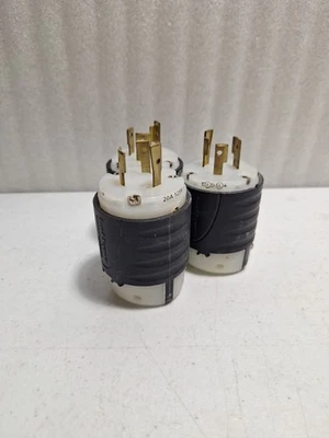 Lot of (3) Pass & Seymour Legrand L520-P Turnlok Twist lock Plug 20A 125V - Imagem 1 de 4