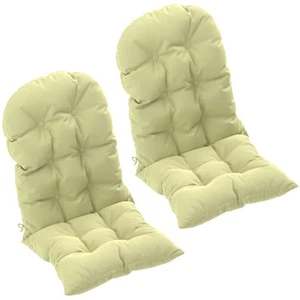Outsunny 2 PCS Adirondack Cushions, Tufted High Back Patio Chair Cushions - Picture 1 of 11