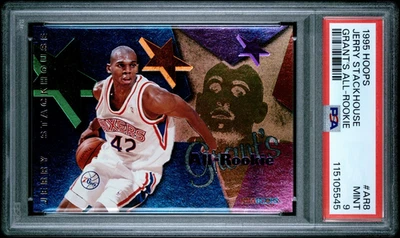 PSA 9 MINT 1995 HOOPS JERRY STACKHOUSE #AR8 GRANT'S ALL-ROOKIE 76ers 05545 B145 - Image 1 of 2