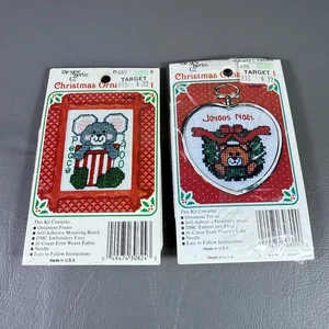 De colección The New Berlin Co. Kits de punto de cruz contados adornos navideños NUEVO - Imagen 1 de 2