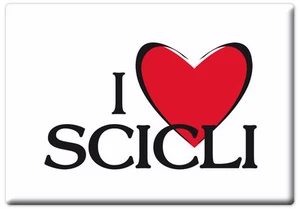 MAGNETE RETTANGOLARE CALAMITA SICILIA LOVE SCICLI CUORE COLLEZIONE - Imagen 1 de 1