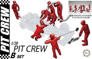 Fujimi 1/20 Grand Prix Pit Crew B Set 9 figures from Japan 14825 - Picture 1 of 4
