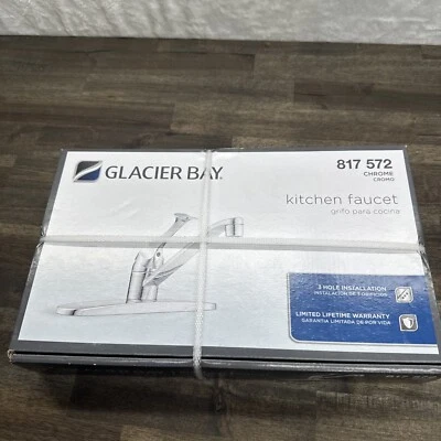 Grifo de cocina estándar de un solo mango Glacier Bay 817 572 - cromado Foto 1 de 4