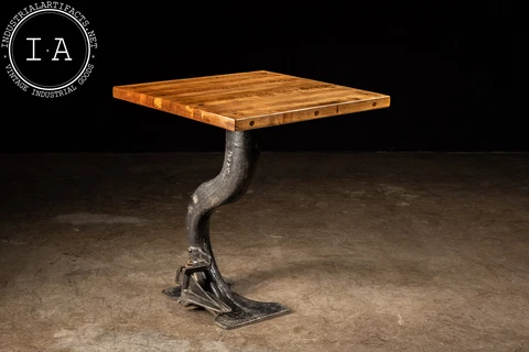 Vintage Cast Iron Machine Base Pub Table Cover
