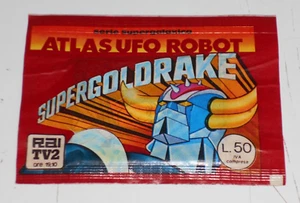 SUPERGOLDRAKE ATLAS UFO ROBOT PACCHETTO DI FIGURINE SIGILLATO EDIERRE RARO!! - Foto 1 di 2