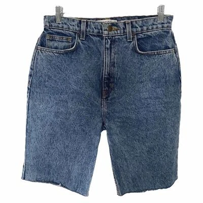 PANTALONES CORTOS AMERICAN APPAREL DENIM HÁGALO USTED MISMO JEANS CINTURA ALTA DOBLADILLO CRUDO - 29 Foto 1 de 4
