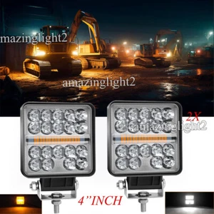 2PCS LED WORK LIGHTS for Caterpillar Skid Steers Excavator Forklift Loader Light - Picture 1 of 10