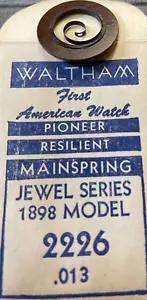 waltham jewel series 1898 model 2226 .013 mainspring new b26#282 - Picture 1 of 1