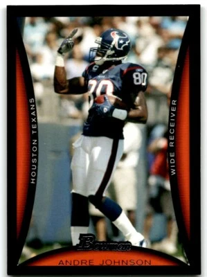 2008 BOWMAN ANDRE JOHNSON HOUSTON TEXANS #62 - Image 1 of 2