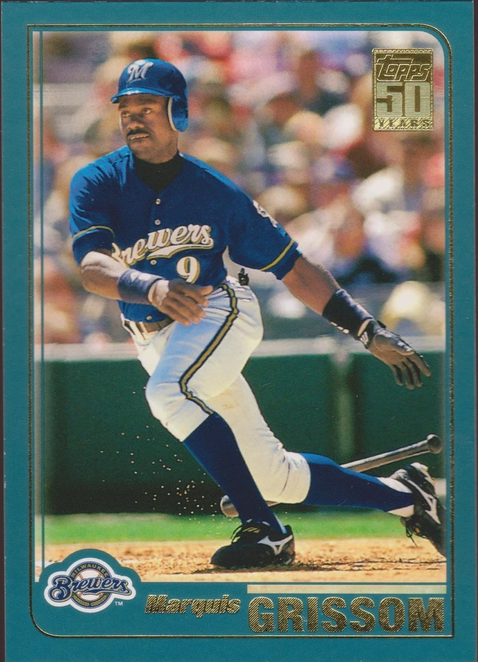 2001 Topps Marquis Grissom #38 Milwaukee Brewers Baseball Card - Image 1 of 1