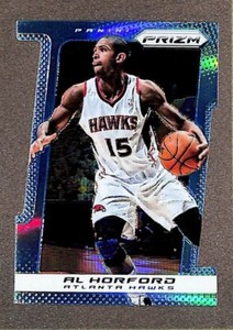 2013-14 Panini Prizm #36 Al Horford Blue Prizm Die Cut /199