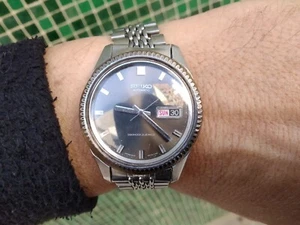 SEIKO SPORTSMATIC DIASHOCK AUTOMATIC 6619 9050 ALL ORIGINAL BRACELET GLASS CROWN - Picture 1 of 7